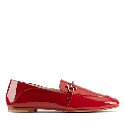 clarks ladies red shoes