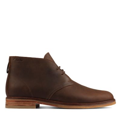 clarks dark brown leather