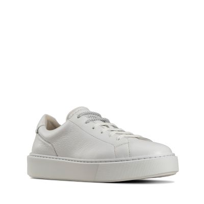 white clarks sneakers
