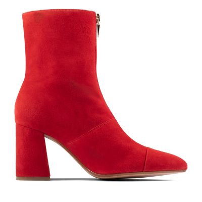 clarks red suede shoes