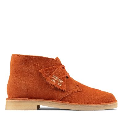 clarks orange shoes