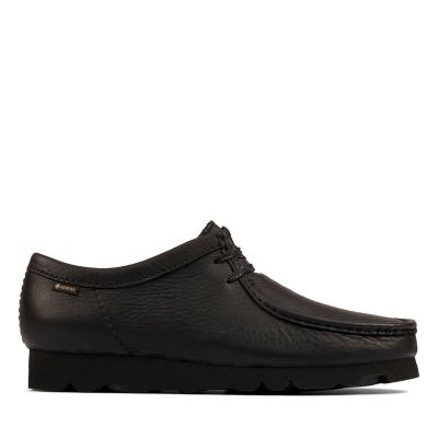 clarks wallabee gore tex black