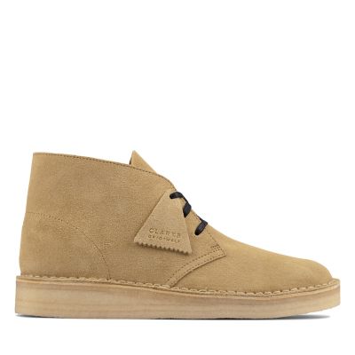 clarks desert boot maple suede