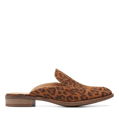 clarks leopard print heels