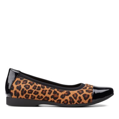 clarks leopard print shoes