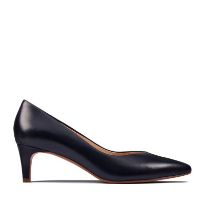 clarks navy blue heels