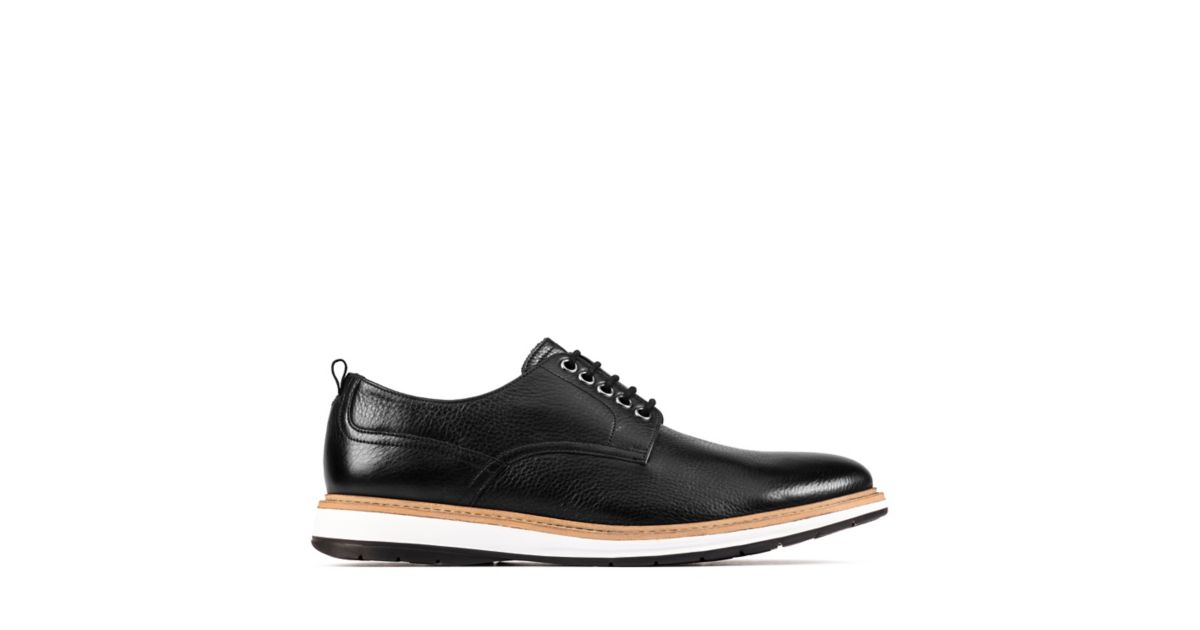 Chantry Walk Black Leather- Mens Casual- Clarks® Shoes Official Site ...