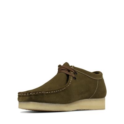 clarks wallabee khaki suede