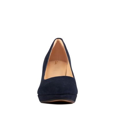 clarks navy kendra shoes