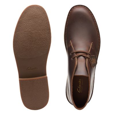 men's clarks desert boots beeswax leather