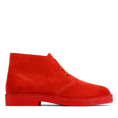 red clarks boots
