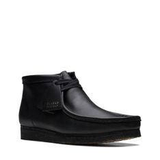 Wallabee Boot Black Leather