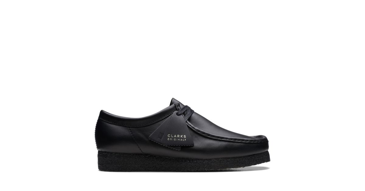 Wallabee Black Leather