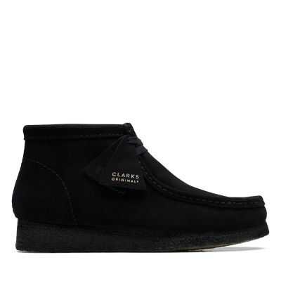 Wallabee Boot Black Suede-Mens 