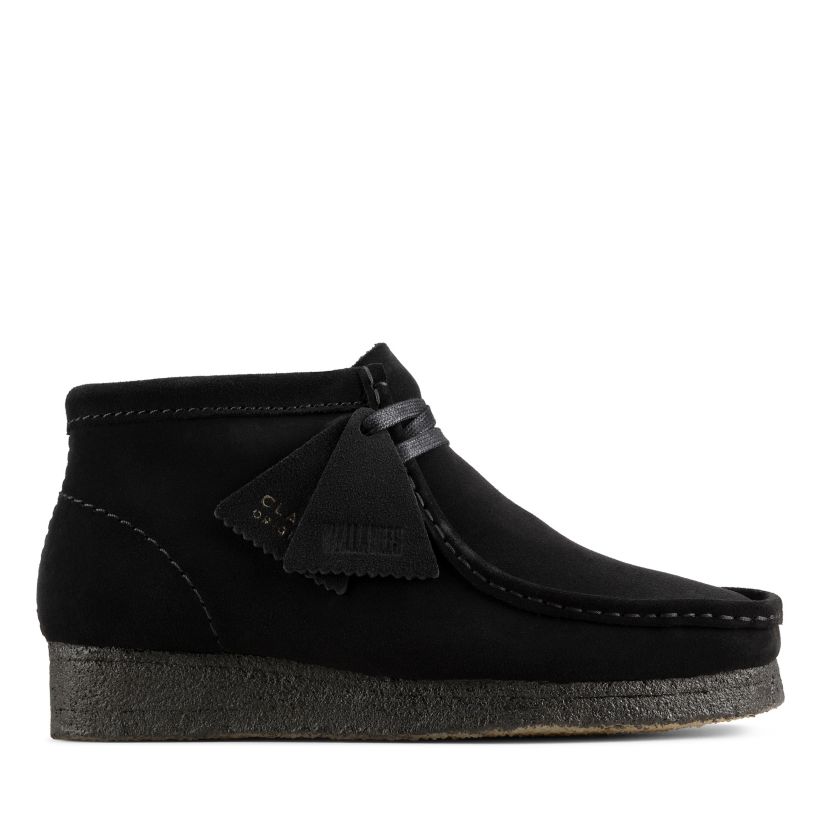 mini inflation skyde Women's Wallabee Boot Black Suede | Clarks