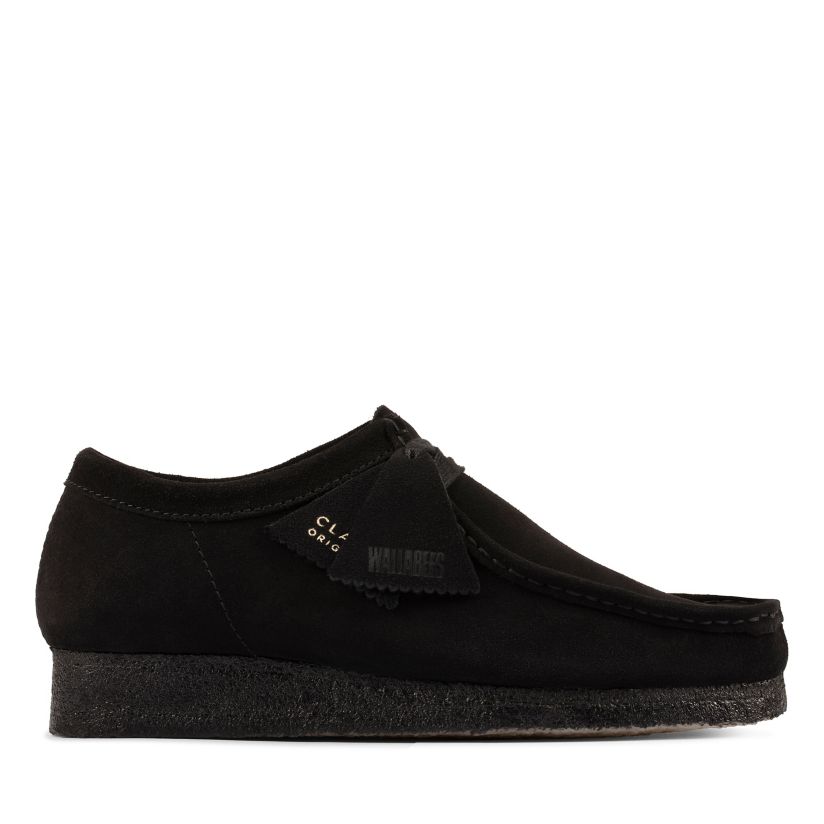 Women's Wallabee Black Lace-up Shoes | Clarks