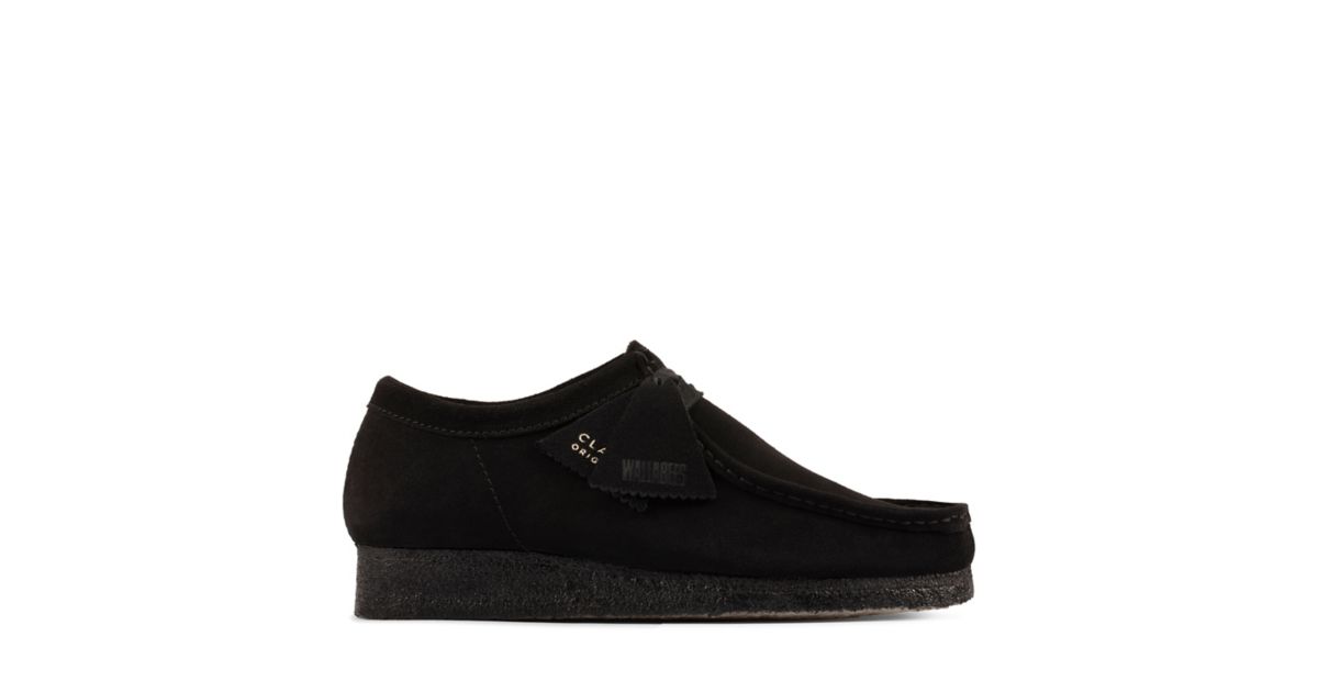 Wallabee Black Suede