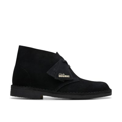 clarks desert boot black