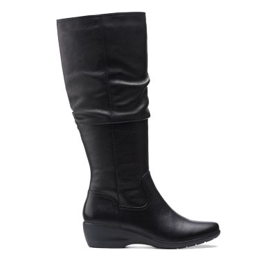 clarks knee high boots outlet