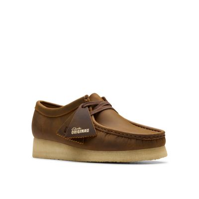 women's clarks wallabees beeswax