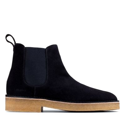 clarks navy chelsea boots