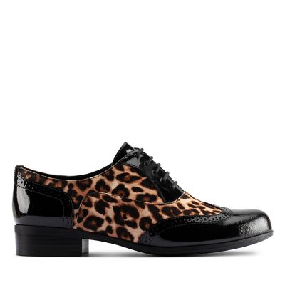 clarks leopard print brogues