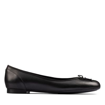 clarks black ballet pumps