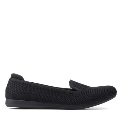 clarks white slip on shoes