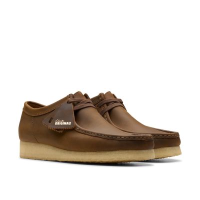 women's clarks wallabees beeswax