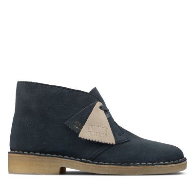 clarks blue suede boots