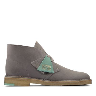 Desert Boot Grey Combination - Clarks 