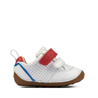 clarks white baby shoes