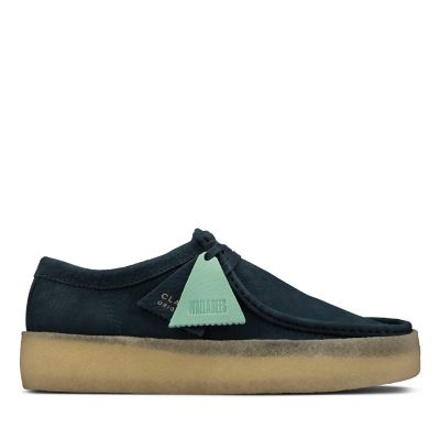 blue clark wallabees