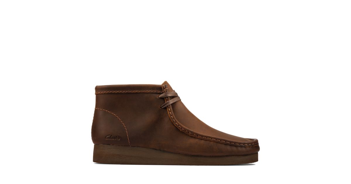 clarks wallabee boot beeswax leather