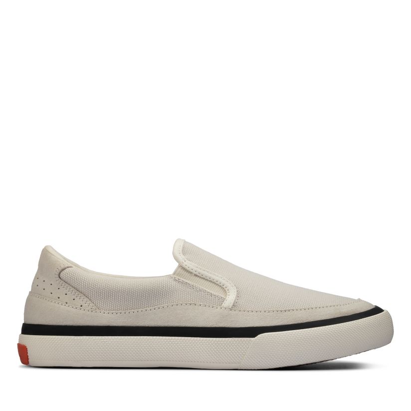 Aceley Step White Canvas Plimsoll |