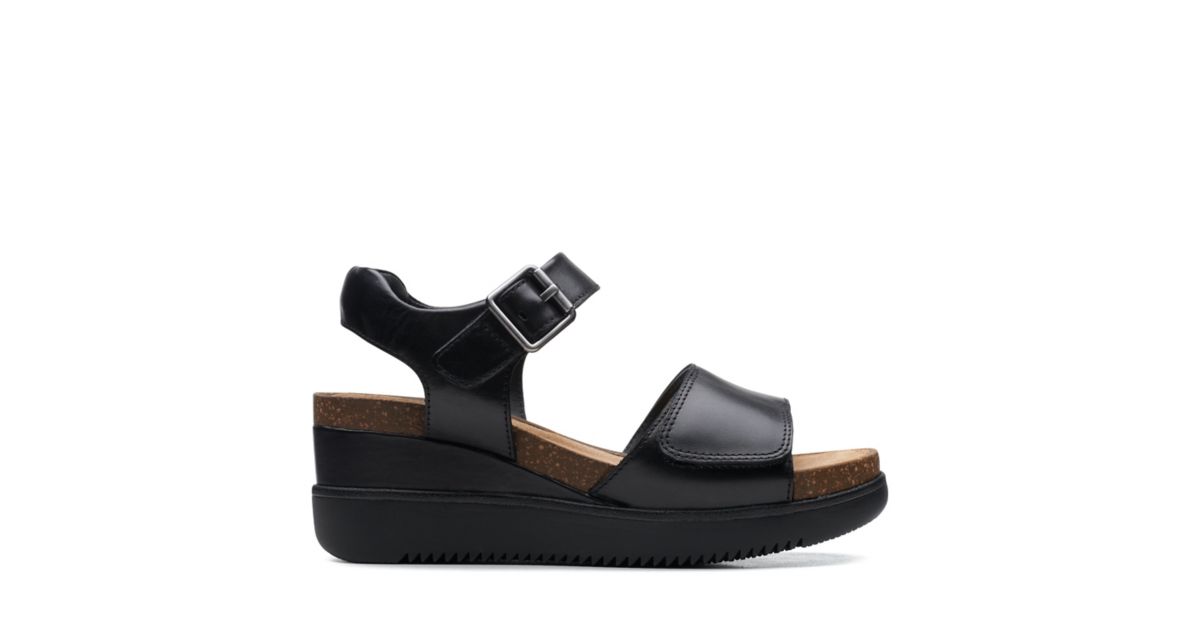 Lizby Strap Black Leather- Clarks® Shoes Official Site | Clarks