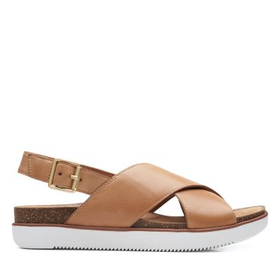 clarks leather sandals ladies