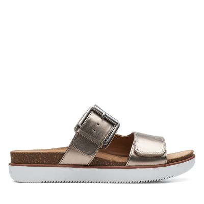 clarks flat sandals wide fit