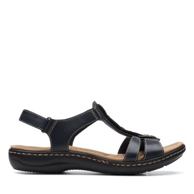 clarks navy sandals