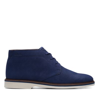 clarks boots mens blue