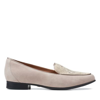 clarks white slip on shoes