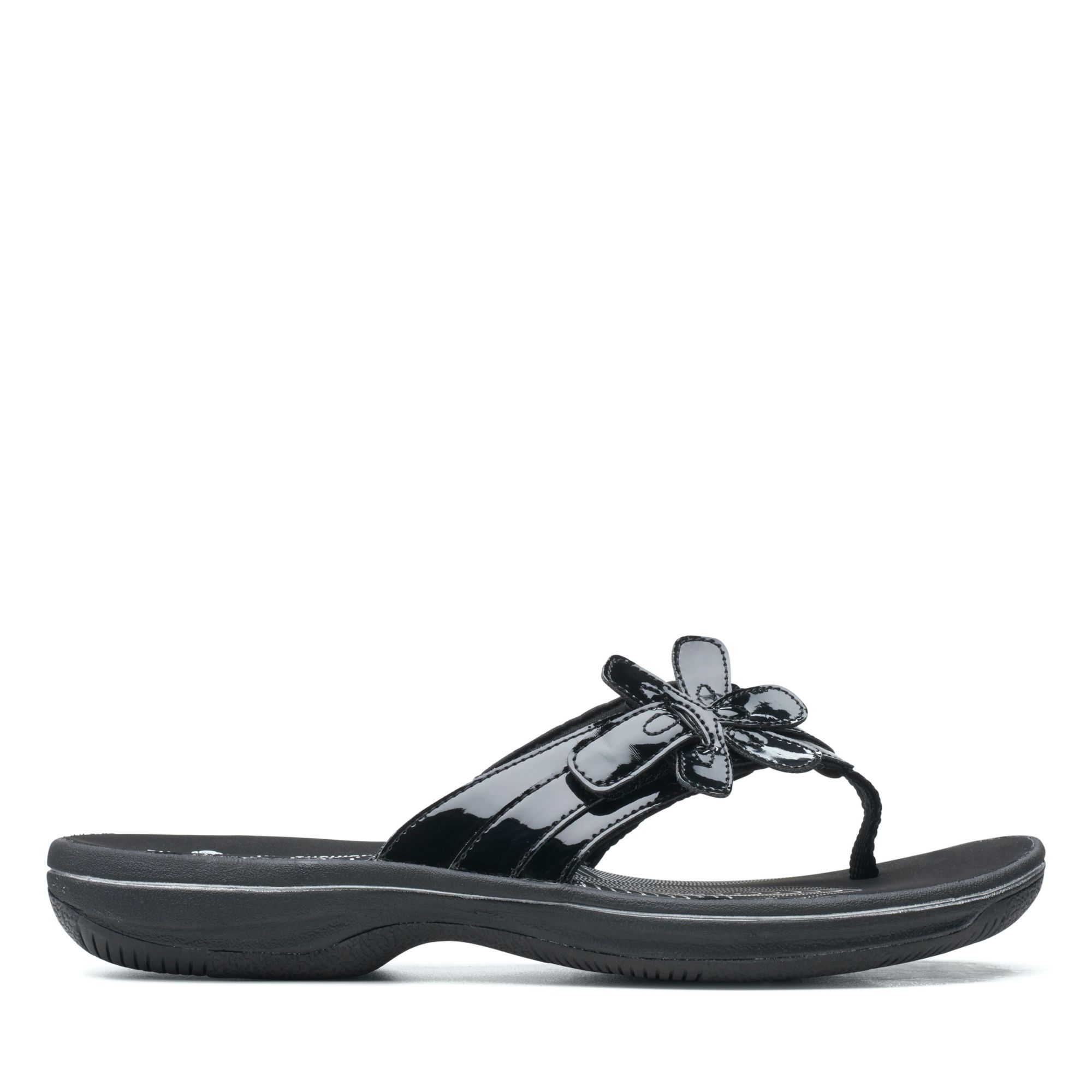 Clarks Women's Cloudsteppers Brinkley Flora Sandals Women's Shoes In Black