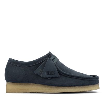 clarks blue wallabees