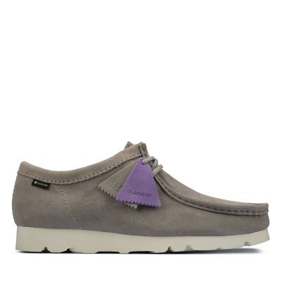 clarks wallabees grey suede