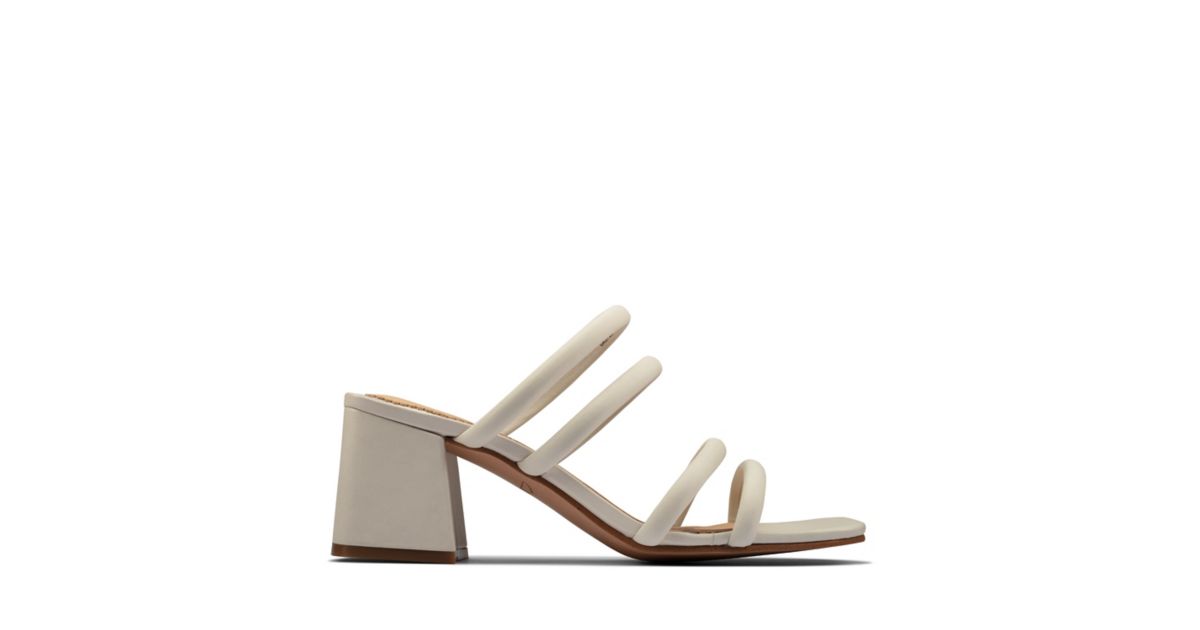 Sheer65 Mule White Leather- Clarks® Shoes Official Site | Clarks