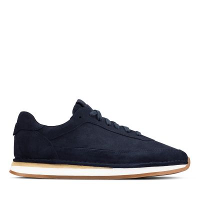 clarks navy suede