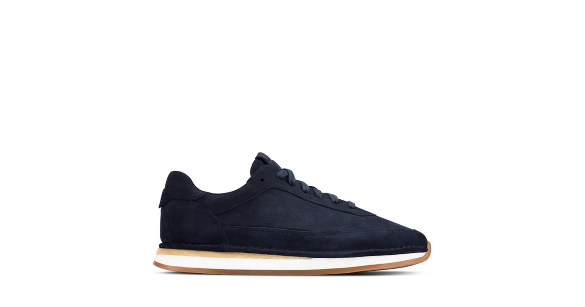 CraftRun Lace Navy Suede-Mens Sneakers-Clarks® Shoes Official Site | Clarks