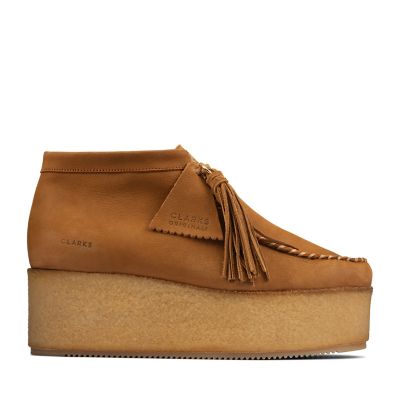 clarks wallabees women's chocolate suede