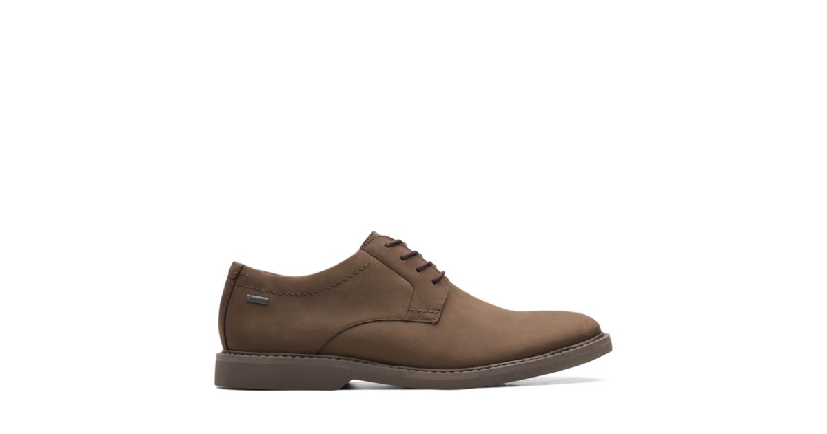 Atticus LT Lo GORETEX Dark Brown Nub Clarks