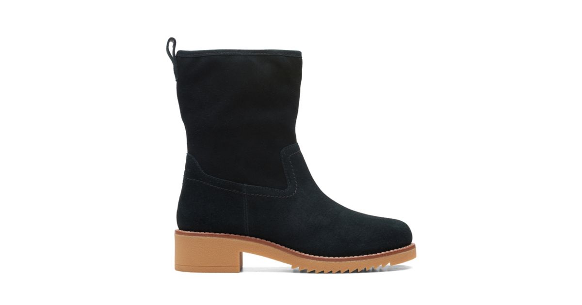 Eden Mid Hi Black Suede Clarks® Shoes Official Site Clarks